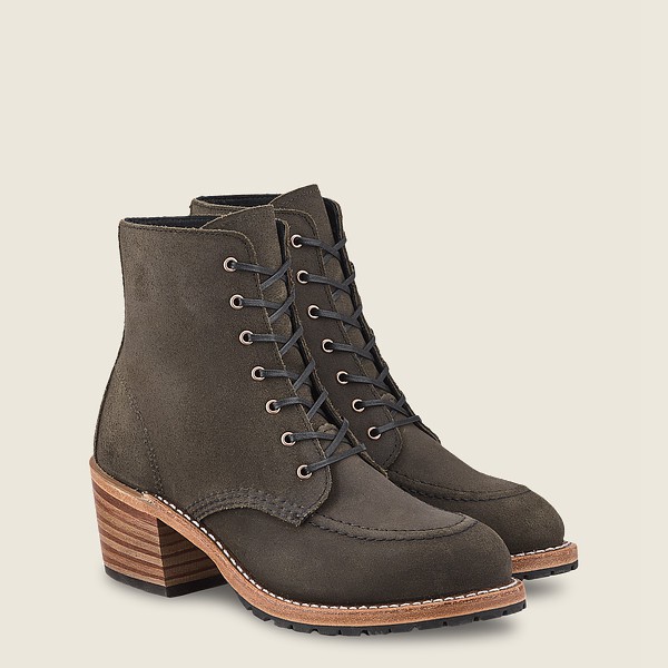 Bottes Red Wing Heritage - Clara - Heeled Acampo Cuir - Grise Foncé - Femme 701FKLPCD